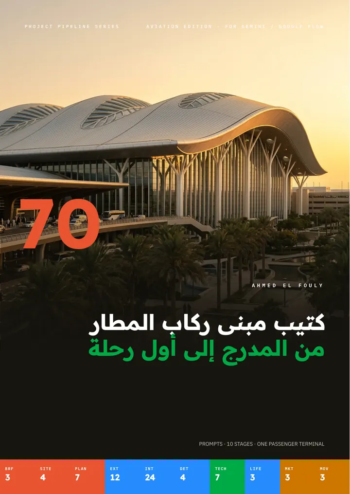 غلاف كتيب مبنى ركاب مطار