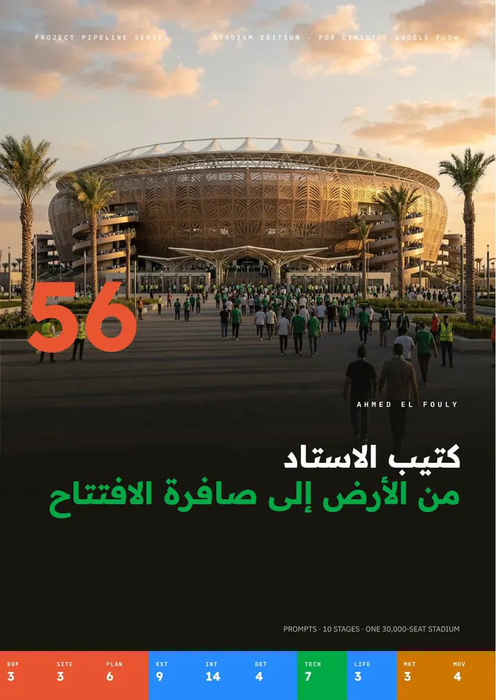 غلاف كتيب استاد 30 ألف متفرج