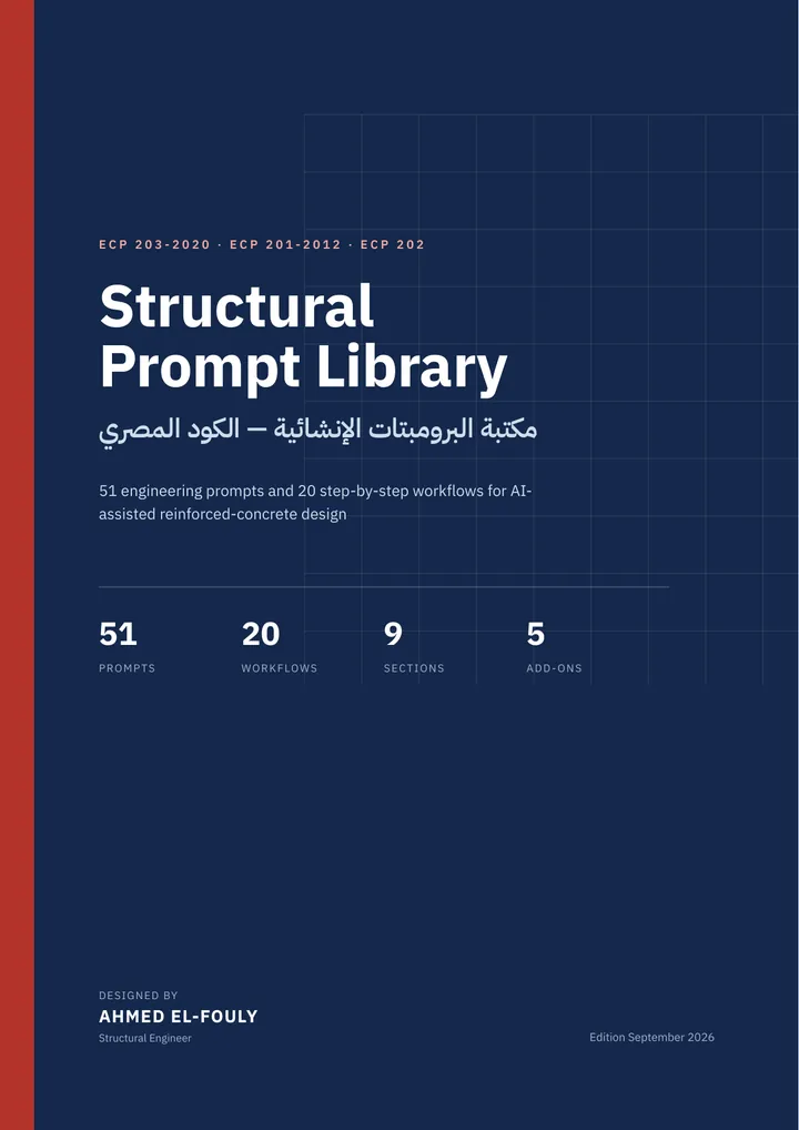 غلاف مكتبة البرومبتات الإنشائية