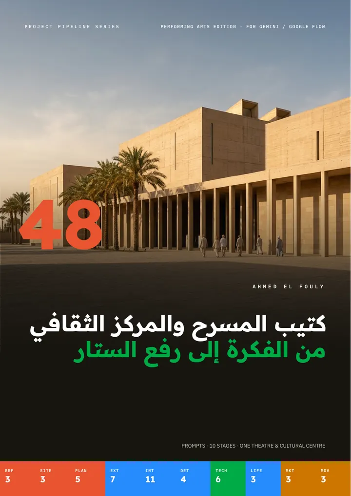 غلاف كتيب مسرح ومركز ثقافي